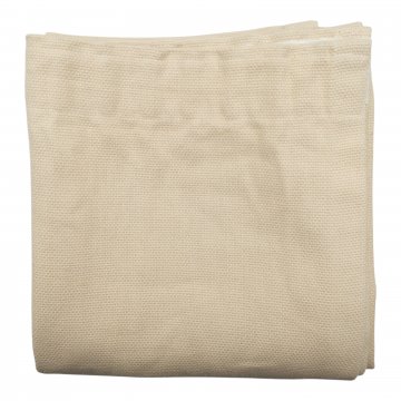 Vorhang H255xB120, beige, Baumwolle grob gewebt, Panamabindung, mit Gardinenband