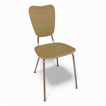 Küchenstuhl, Stahlrohrgestell, Sitz u. Rücken Acella grün