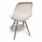Stuhl EAMES, DSW SIDE CHAIR, Sitzschale Kunststoff weiß, Untergestell Ahorn gelblich, Metallverstrebung schwarz H81xB47 - VITRA
