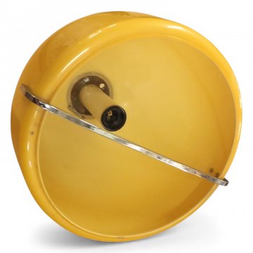 Hängelampe, Schirm K.stoff 1xorange, 1xbeige, Spiralkabel schwarz, ø33