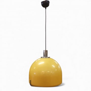 Hängelampe, Schirm K.stoff 1xorange, 1xbeige, Spiralkabel schwarz, ø33