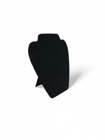 Büste BLACK 2 ,Schmuckhalter, Kette, flach,schwarz,H=21cm, B=19cm