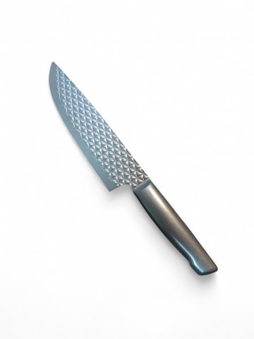  Messer TITAN , silber, 34 cm x 4,5 cm ,mit Struktur
