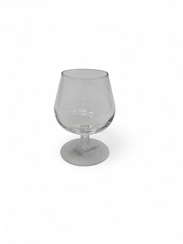 Weinbrandglas, runder Glasfuß, 60er Jahre, ca. 8x11,5x8cm