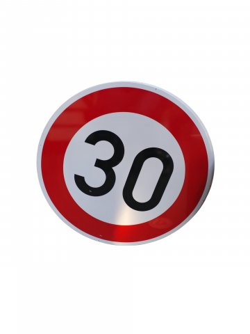 Verkehrszeichen 30, rund ø60cm, Schild, Verkehrsschild,rot,weiss,schwarz