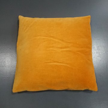 Kissen 40x40 Samt curry gelb