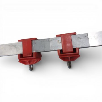 Verkehrsschildstange, Alu oder Zinkrohr quadr., Sockel K.stoff/Beton anthrazit, L200