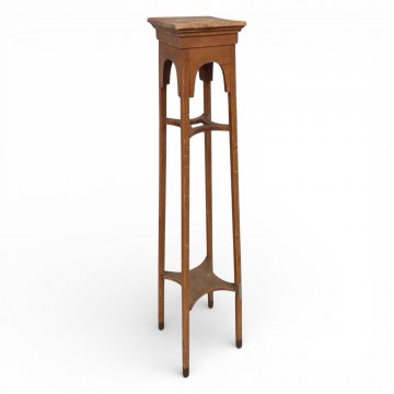 Postament, JUG, 2 Zwischenböden, Holz, 21x21x120 cm