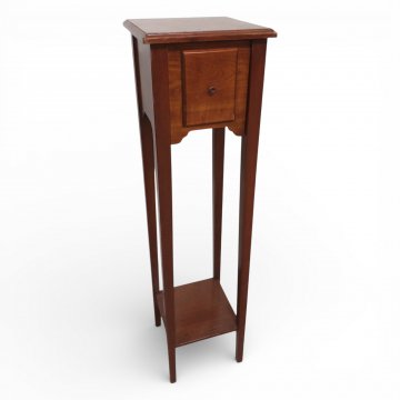 Postament GRANGE, Wildkirsche, Schub, Zwischenboden, Beine konisch, quadr., H112