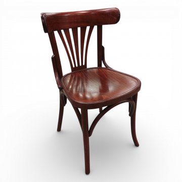 Stuhl  THONET  mahagonifarben gebeizt, Fächerrücken