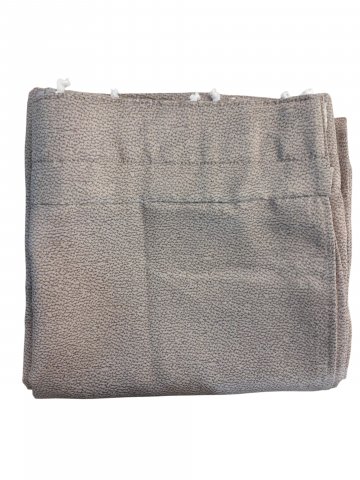 Vorhang, H240xB130cm, lichtgrau/dunkelgrau,Polyester, fein gemustert, mit Gardinenband