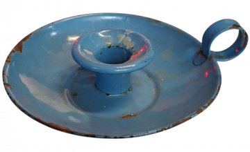 Leuchter Darmolleuchter Emaille blau, ø15cm