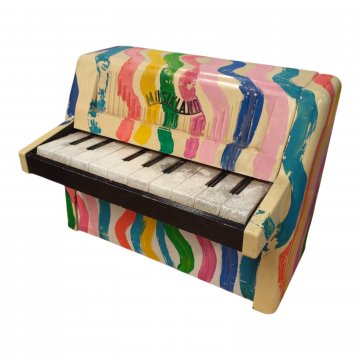 Klavier, bunt, 25x20x15cm