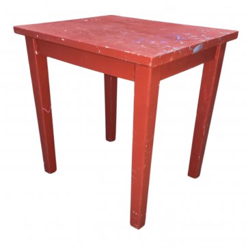 Kindertisch, rot, Holz, 50x60, h 61 cm
