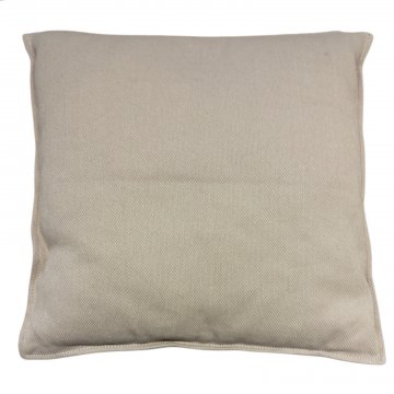 Kissen 50x50 cm, dunkel beige mit Struktur, RITVA 