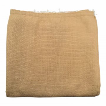 Vorhang H230xB165, beige uni, Mischgewebe, leicht glänzend, eingewebte Kästchenstruktur, mit Gardinenband