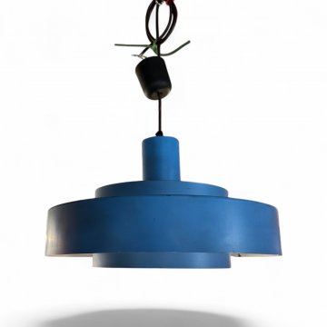 Hängelampe, 2 Metallringe, blau, Fog &amp; Mørup