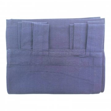 Vorhang H215xB140, nachtblau, Leinen, Ripsartig mit Schlaufen