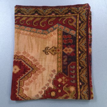 Diwandecke 160x260 Samt, rot/gold, großgemustert, Persermuster 