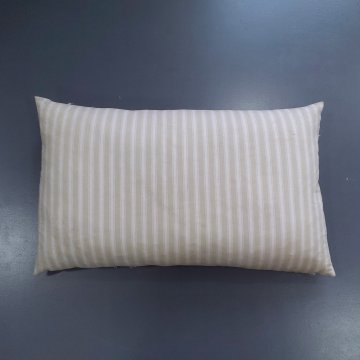 Kissen 40x60 Leinen, creme ecru quer gestreift (Knast)