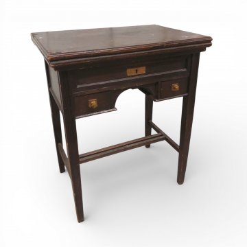 Beistelltisch, DRJ, schwarz, 3 Schübe, Platte klappbar, 63x45x76 cm