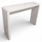 Konsoltisch,weiß glänzend, Ecken stark gerundet, L120xT30xH90