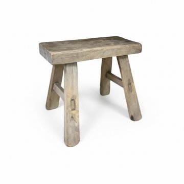 Hocker, Bauernhocker, Holz natur, ca. 27x13x23 cm (BxTxH)