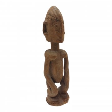 Holzfigur, afrikanisch, geschnitzt, H: 24cm
