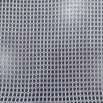 Gittertüll 255x240 weiß Baumwolle, mehrfädig, Karos, Loch im Kreuzpkt.