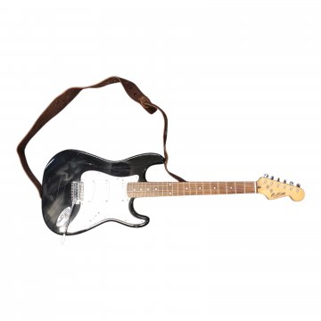 Gitarre, elektrisch, schwarz/weiß
