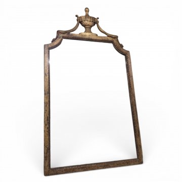 Wandspiegel Emp., mit Vasenaufsatz, 70x128 cm, goldfarb