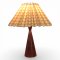Tischlampe, Mahagoni, kegelförmig, 1 flg. E27 max. 60W, H30, Ø u. 9, Ø o. 5