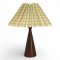 Tischlampe, Mahagoni, kegelförmig, 1 flg. E27 max. 60W, H30, Ø u. 9, Ø o. 5