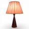 Tischlampe, Mahagoni, kegelförmig, 1 flg. E27 max. 60W, H30, Ø u. 9, Ø o. 5