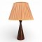 Tischlampe, Mahagoni, kegelförmig, 1 flg. E27 max. 60W, H30, Ø u. 9, Ø o. 5