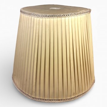 Lampenschirm Acellafalte hell, Borte o/u, ø50, h 40cm