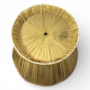 TL-Schirm goldf. Seidenfalte, leicht schräg m. Kragen, ø35,h25cm