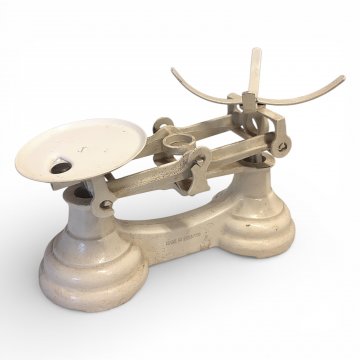 Küchenwaage Metall weiss 35 cm