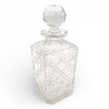 Karaffee, Kristallglas, mit Stöpsel