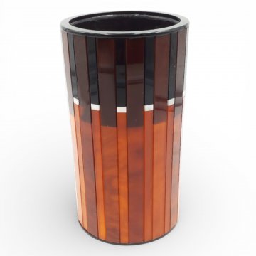 Weinkühler ROBERTO VENTURA, K.stoff schwarz/braun, H22xø12