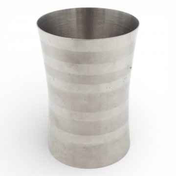 Zahnputzbecher 1x Keramik weiß, 1x Metall, R