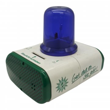 Spardose, Blaulicht, Polizei