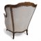 Sessel Chippendale, Rahmen Nussbaum verziert, Polster hell Velours, kapitoniert mit losem Sitzkissen, zu Sofa 03100195