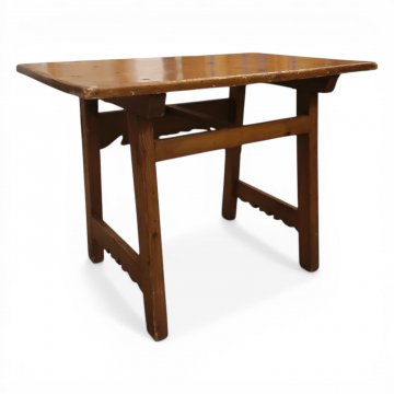 Tisch PINIE, klein mit verzierter Zarge, 75x50cm, h 57cm