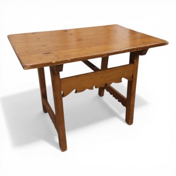 Tisch PINIE, klein mit verzierter Zarge, 75x50cm, h 57cm