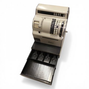 Registrierkasse, ANKER, Metall braun/beige, NUR DEKO, H/B/T 45x37x42, ca. 50 Kg