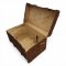 Überseekoffer, dkl.braun, Holzleisten, Beschläge Messing, B96xT60xH58
