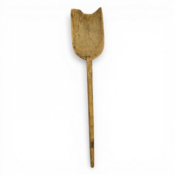 Getreideschaufel, Holz natur, großes Blatt