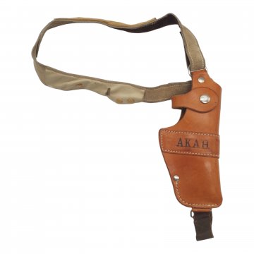 Holster / Schulterholster, braun, Leder, AKAH