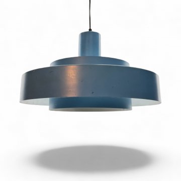 Hängelampe, 2 Metallringe, blau, Fog &amp; Mørup